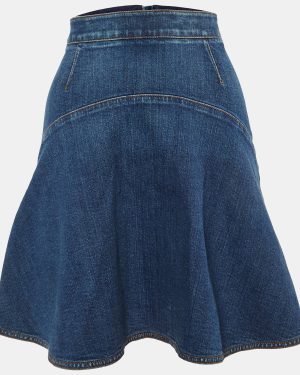 Stella McCartney Blue Denim A-Line Mini Skirt S