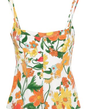 Stella McCartney Floral-print Peplum Top