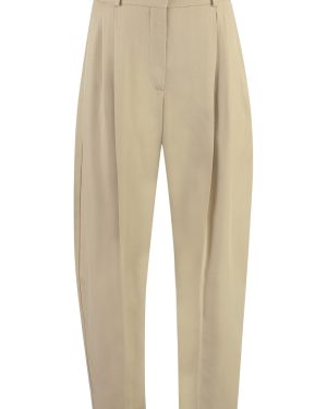 Stella McCartney Iconic Cropped Pleated Trousers