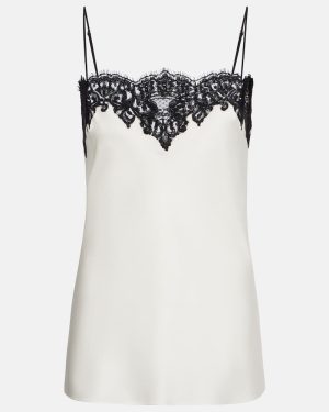 Stella McCartney Lace-trimmed satin camisole