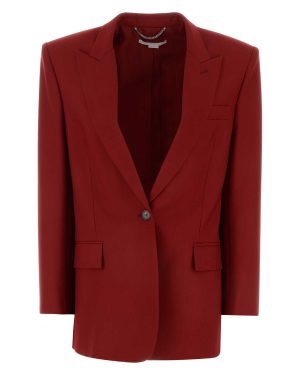 Stella McCartney Tiziano Red Wool Oversize Blazer