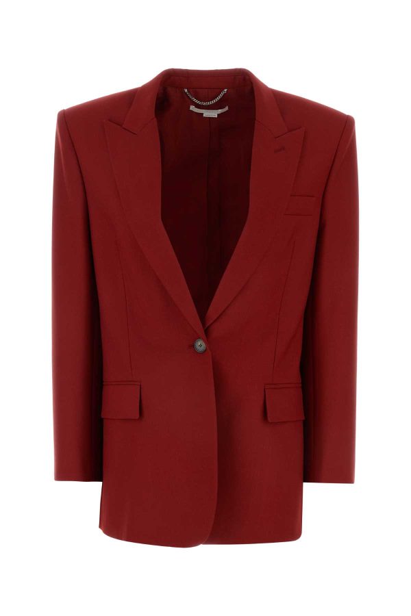Stella McCartney Tiziano Red Wool Oversize Blazer