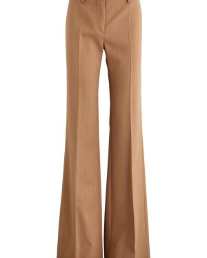Stella Mccartney Flared-leg Wool-blend Trousers - Beige - 44 (UK12 / M)
