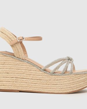 Steve Madden Jaded Wedge Sandals in Silver