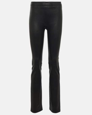 Stouls Cropped leather trousers