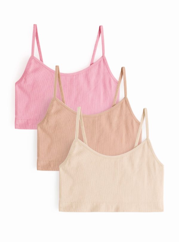 Strappy Crop Top 3 Pack