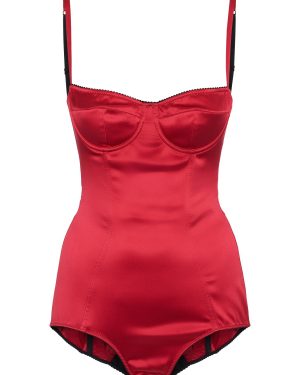 Stretch Silk Satin Bodysuit