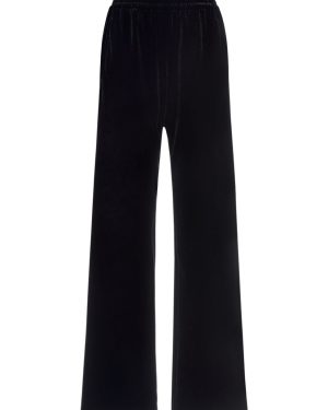 Stretch Velvet Flared Pants