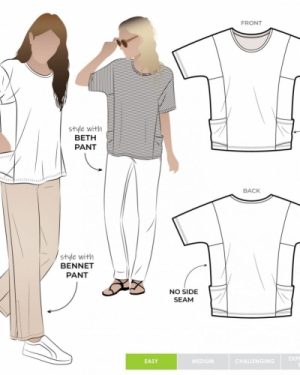 Style Arc Paper Sewing Pattern Ada Knit Top