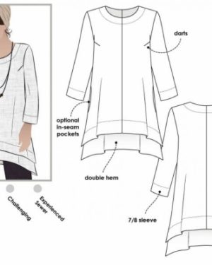 Style Arc Paper Sewing Pattern Daisy Tunic Top