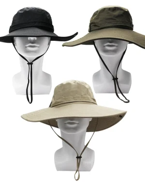 Sunscreen Wide Brim Bucket Hat Outdoor in Summer Floppy Waterproof Hat for Hiking Fishing Packable Wide Brim Sun Protect