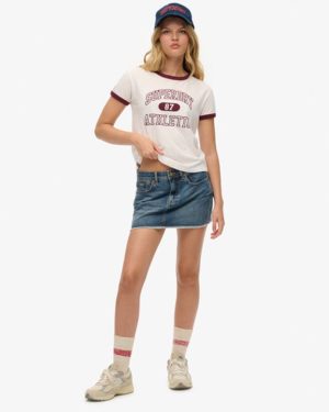 Superdry Women's Denim Mini Skirt Blue / Venice Authentic Blue - Size: 32