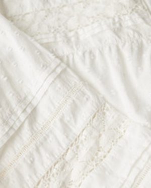 Superdry Women's Ibiza Lace Blouse White / Off White - Size: 10