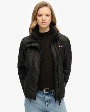 Superdry Women's Mountain Windbreaker Jacket Black - Size: 10