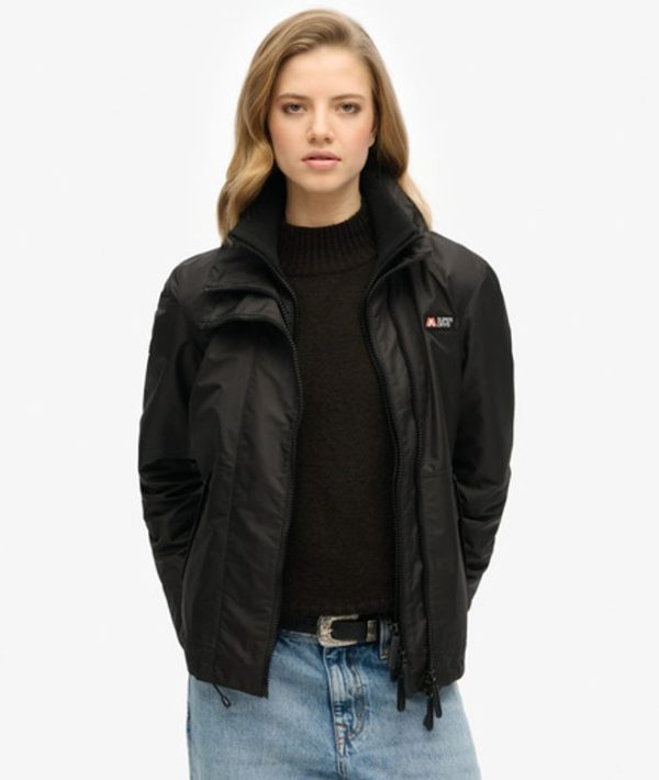 Superdry Women's Mountain Windbreaker Jacket Black - Size: 10