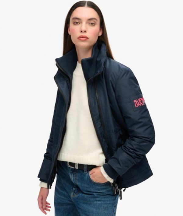 Superdry Women's Mountain Windbreaker Jacket Navy / Eclipse Navy - Size: 10