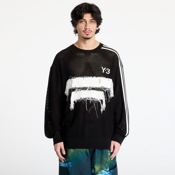 Sweater Y-3 Graphic Knit Crew Sweatshirt UNISEX Black XS
