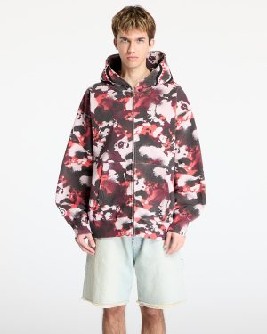 Sweatshirt A BATHING APE Map Camo Shark Relaxed Fit Full Zip Hoodie UNISEX Red M