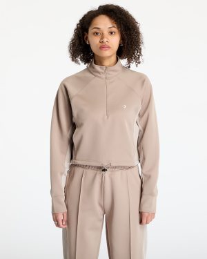 Sweatshirt Converse Cropped Fleece Turtleneck Vintage Cargo Sweatshirt Beige M