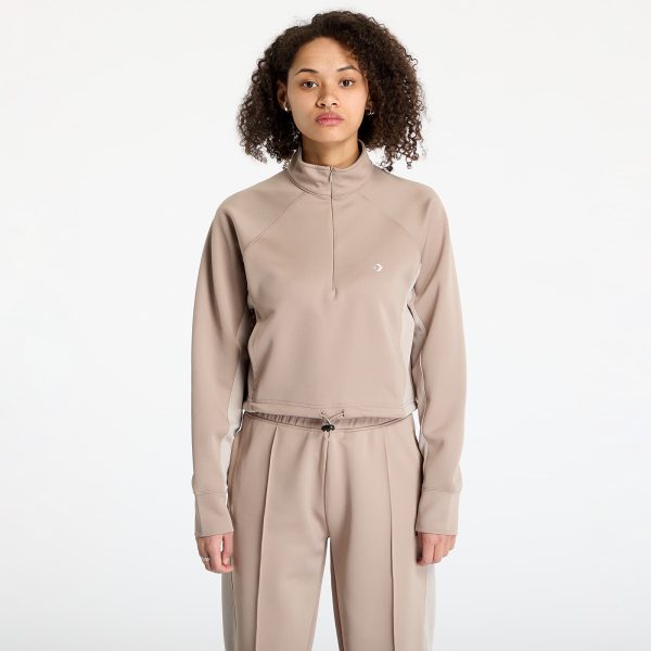 Sweatshirt Converse Cropped Fleece Turtleneck Vintage Cargo Sweatshirt Beige M