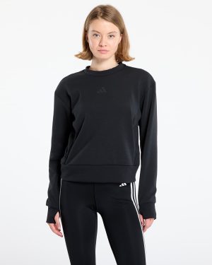 Sweatshirt adidas Designed-for-Training Warm-Up Crewneck Sweatshirt Black/ Victory Blue/ Magic Beige XS