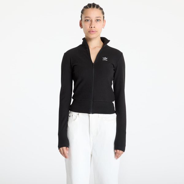 Sweatshirt adidas Essentials Rib Full Zip Tracktop Black/ Black XS