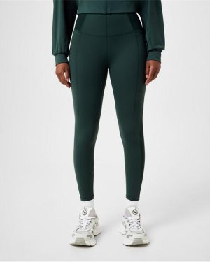 Sweaty Betty Super Soft Ribbed Yoga Leggings - Green