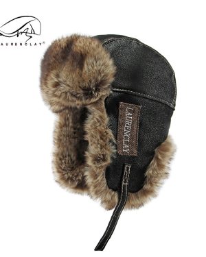 TEMU 1 Thickened Warm Trapper Hat For Fall & Winter - Windproof, Cold-proof With Ear Protection, Fur Trim, Leather - In , Cold Weather Gear|stylish
