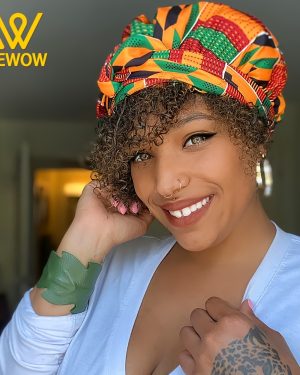 TEMU Anewow Vintage African Print Turban Hat Satin-lined Head Scarf - Adjustable Lace-up Beanie With Colorful Patterns, Lightweight & Breathable For