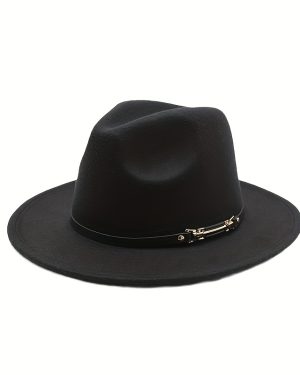 TEMU Vintage-inspired Panama Fedora Hats For - Red & Light Blue, Soft Wide Brim With , Halloween, Valentine's Day, Mardi Gras - Hand Washable,