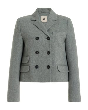 THE GARMENT - Mille Double-Breasted Wool-Blend Blazer - Grey - UK 10 - Moda Operandi