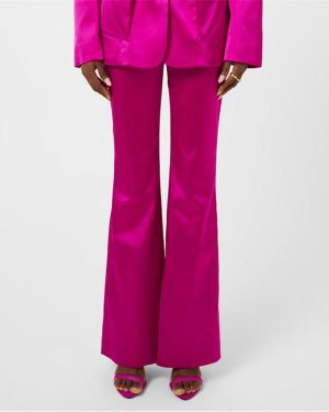 TOM FORD Satin Flared Trousers - Pink