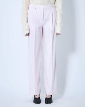 TOTEME Cotton Tailored Pants - Woman Pants White Fr - 38