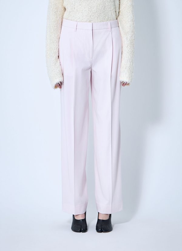 TOTEME Cotton Tailored Pants - Woman Pants White Fr - 38