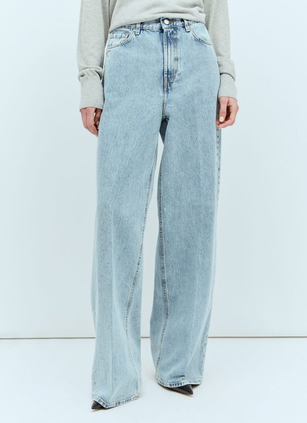 TOTEME Wide-leg Jeans - Woman Jeans Blue 26