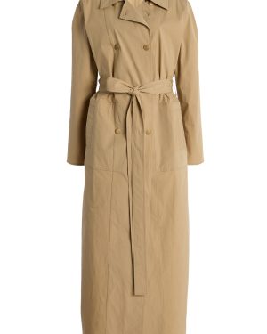 TWP - Back and Forth Cotton-Wool Trench Coat - Khaki - XS - Moda Operandi