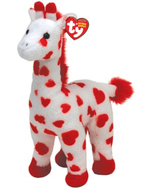 TY Beanie Baby Smoothie Red and White Giraffe
