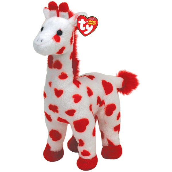 TY Beanie Baby Smoothie Red and White Giraffe