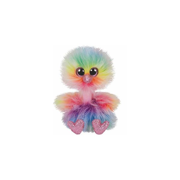TY Beanie Buddy Asha Pastel Ostrich - Medium