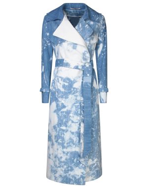 Tagliatore Carola Light Blue Trench Coat