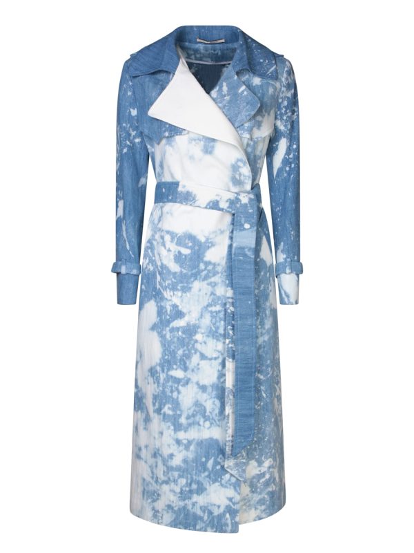 Tagliatore Carola Light Blue Trench Coat