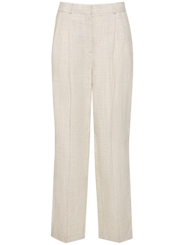 Tailored Viscose Blend Pants