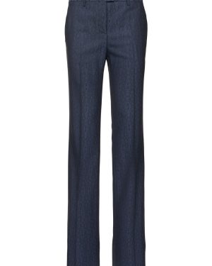 Tailored Wool Straight Pants