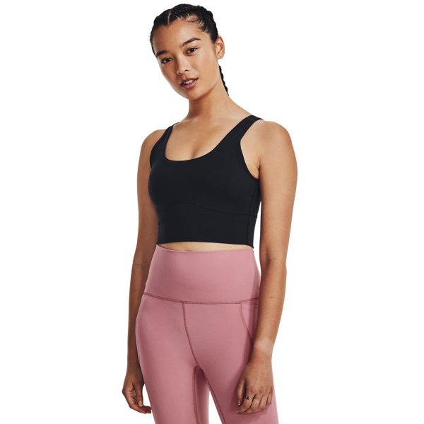 Tank top Under Armour Meridian Fitted Crop Tank Black M