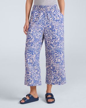 Tassia Womens Cropped Trousers - Light Blue