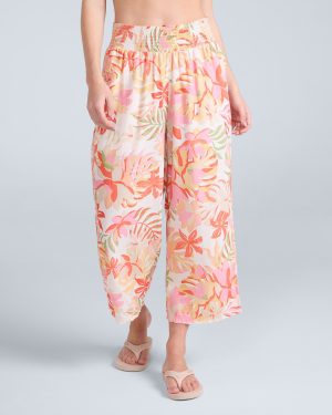 Tassia Womens Cropped Trousers - Off White