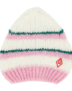 The Animals Observatory Cable-knit wool-blend beanie