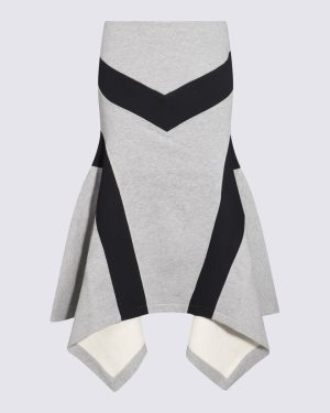 The Attico Asymmetrical Long Skirt