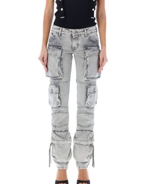 The Attico Essie Denim Cargo Pants