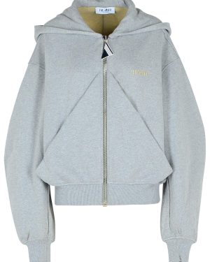 The Attico Gray Cotton Sweatshirt